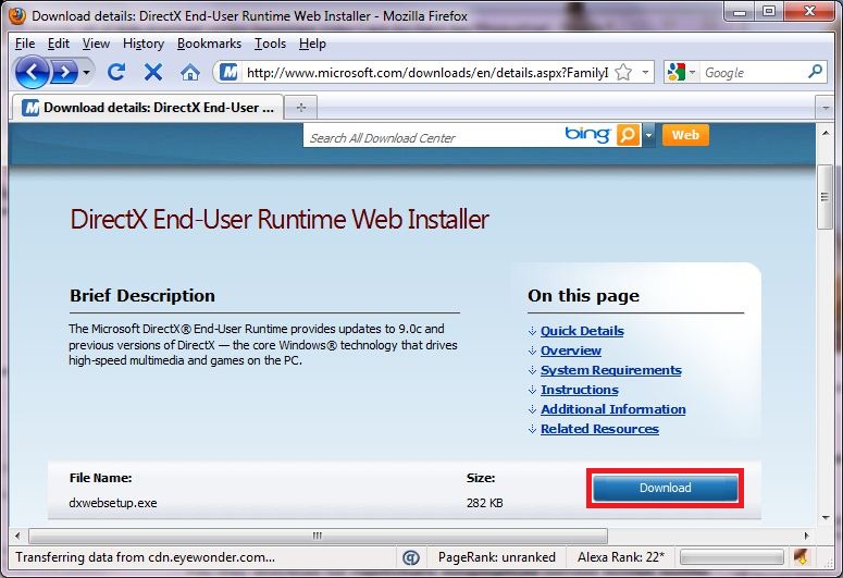 Download Microsoft Directx End User Runtime Offline Installer